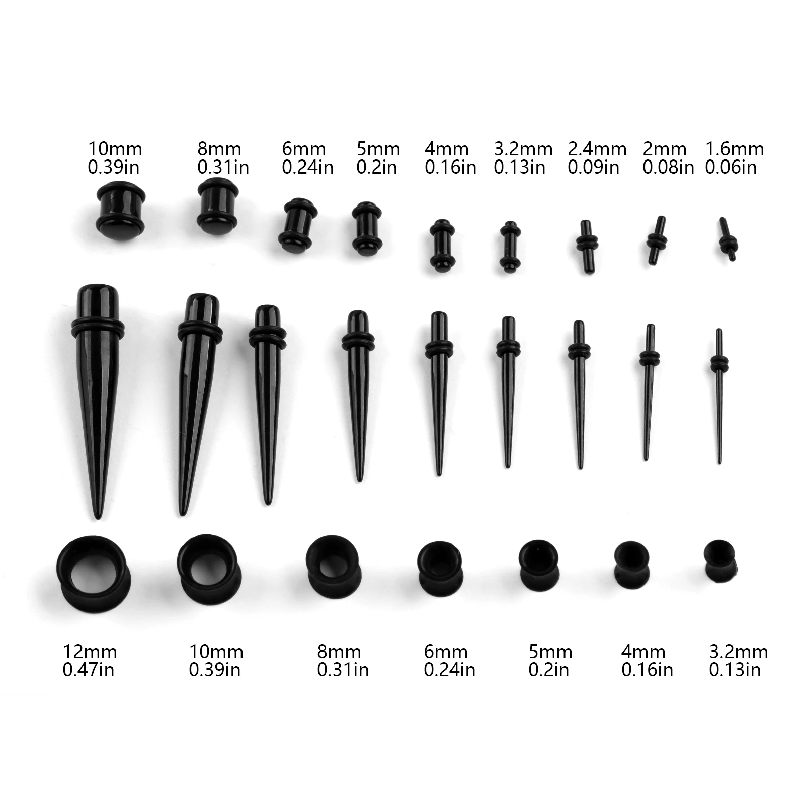 Kit de estiramiento de oreja d - Body Jewelry Tunnels reseña y precio
