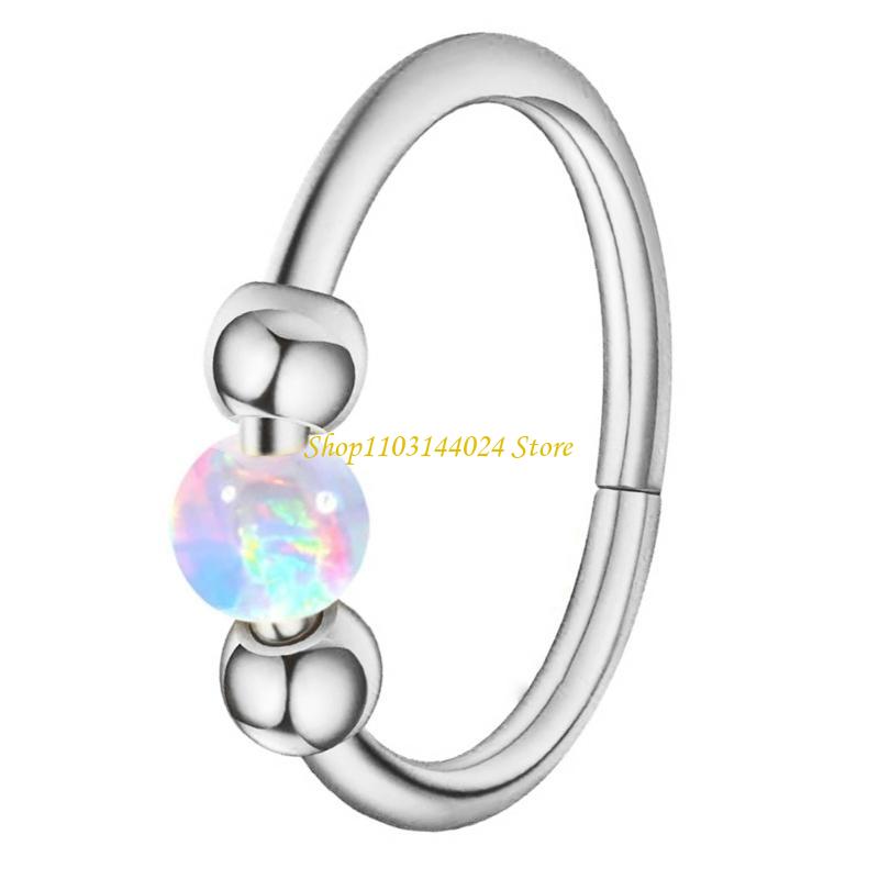 N5KE Anillos nariz ópalo con c - Body Jewelry Cartilage Earrings reseña y precio