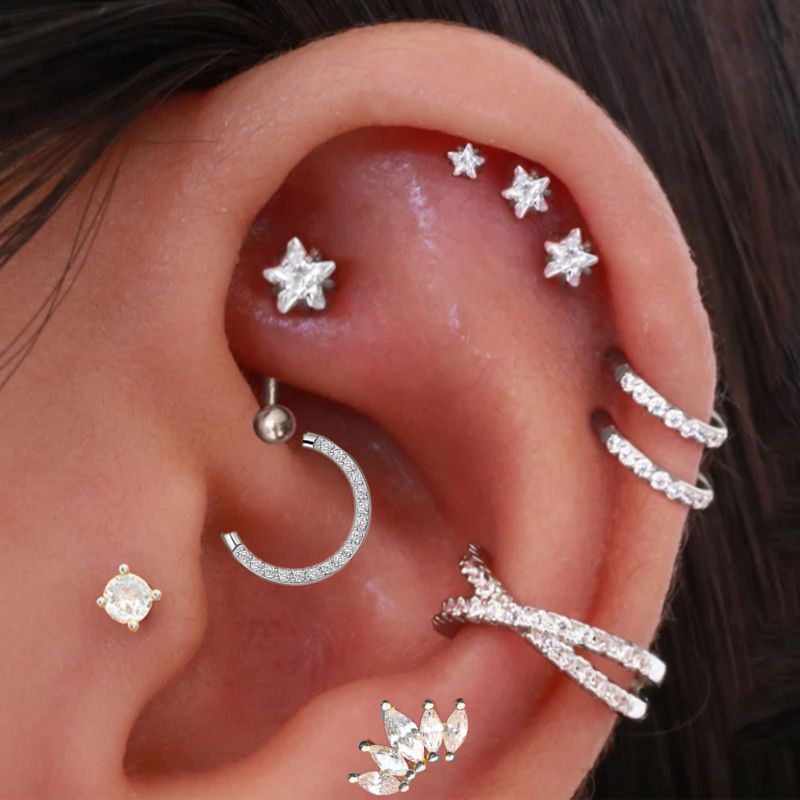 Pendientes de estrella con Pie - Body Jewelry Trend reseña y precio