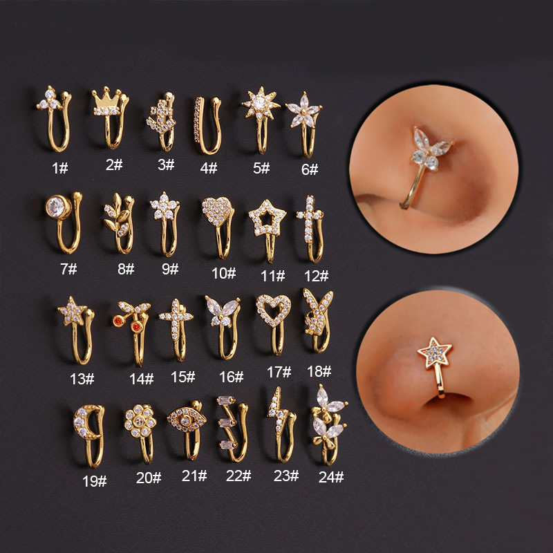 Piercing falso de 1 pieza para - Body Jewelry Trend reseña y precio
